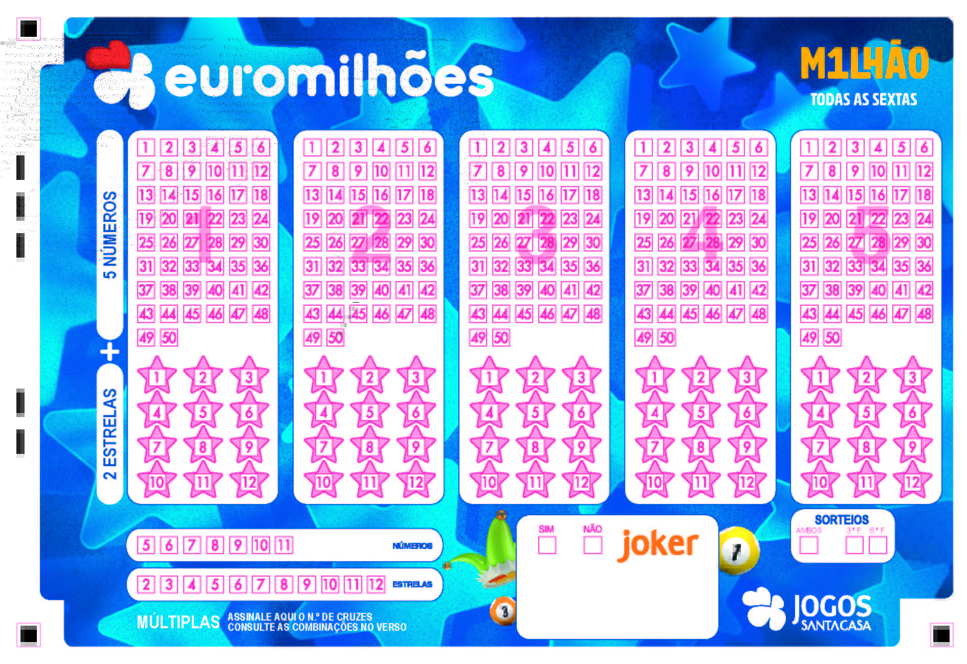 Os 10 números mais saídos no Euromilhões